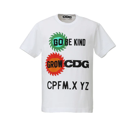 Cactus Plant Flea Market x CDG Go Be Kind T-shirt