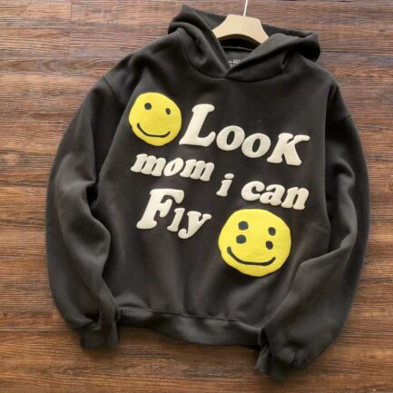 Look Mom I Can Fly Black Hoodie