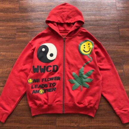 WWCD Cactus Plant Flea Market Red Hoodie